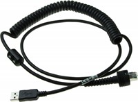 USB kabel gekruld 2,00m IP67 voor Datalogic Powerscan 9600