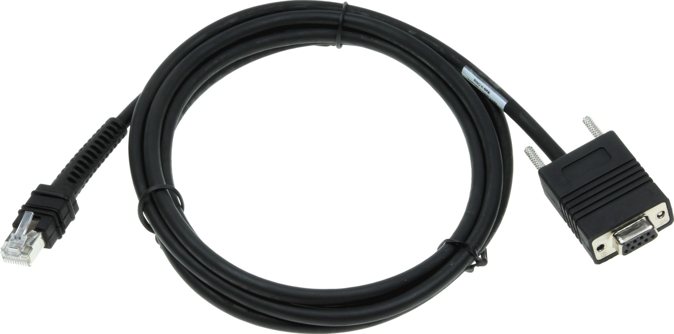 Seriële kabel recht industrieel 2,00m voor Zebra barcode scanners