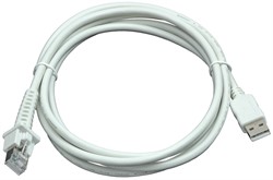 USB-kabel recht 2,00 m wit voor Datalogic barcodescanners