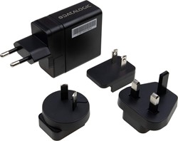 Netvoeding met USB-A aansluiting en regionale stekkers voor Memor 12, 17, 30, 35