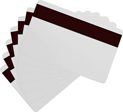 Zebra PVC passen 30 mil Hi-Co wit (500-pack)