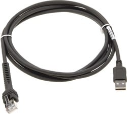 USB-kabel recht 2,10m voor Zebra barcodescanners