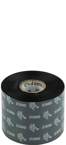 Zebra 2300 Wax lint 60 mm x 450 meter