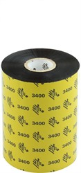 Zebra 3400 Wax/Resin lint 102 mm x 450 meter