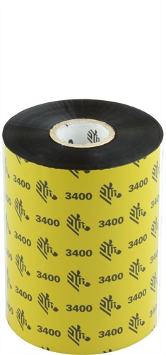 Zebra 3400 Wax/Resin lint 102 mm x 450 meter