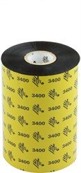 Zebra 3400 Wax/Resin lint 110 mm x 450 meter