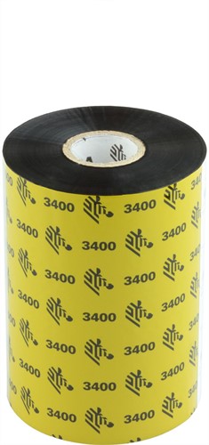 Zebra 3400 Wax/Resin lint 110 mm x 450 meter