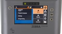 Zebra ZD621r RFID printer display